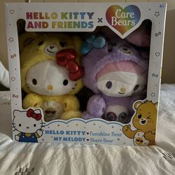 Hello Kitty x Care bear Plushies 