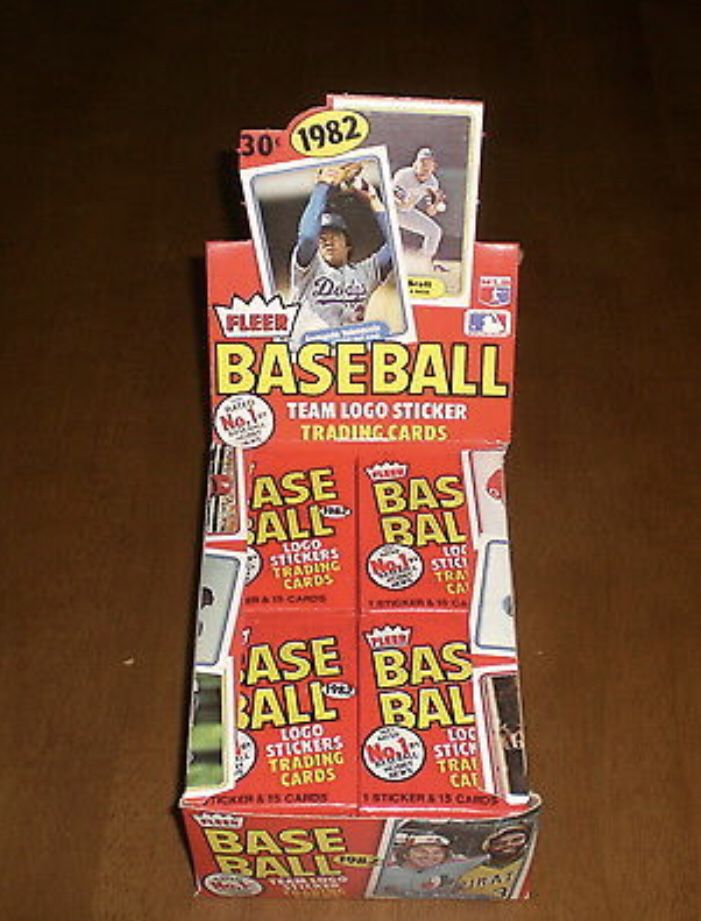 Unopened 1982 Fleer Baseball Cards Almost 40 years old - RARE Unopened Full Box of 36 packs.
