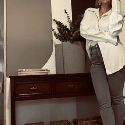 Mid Century Console Table 