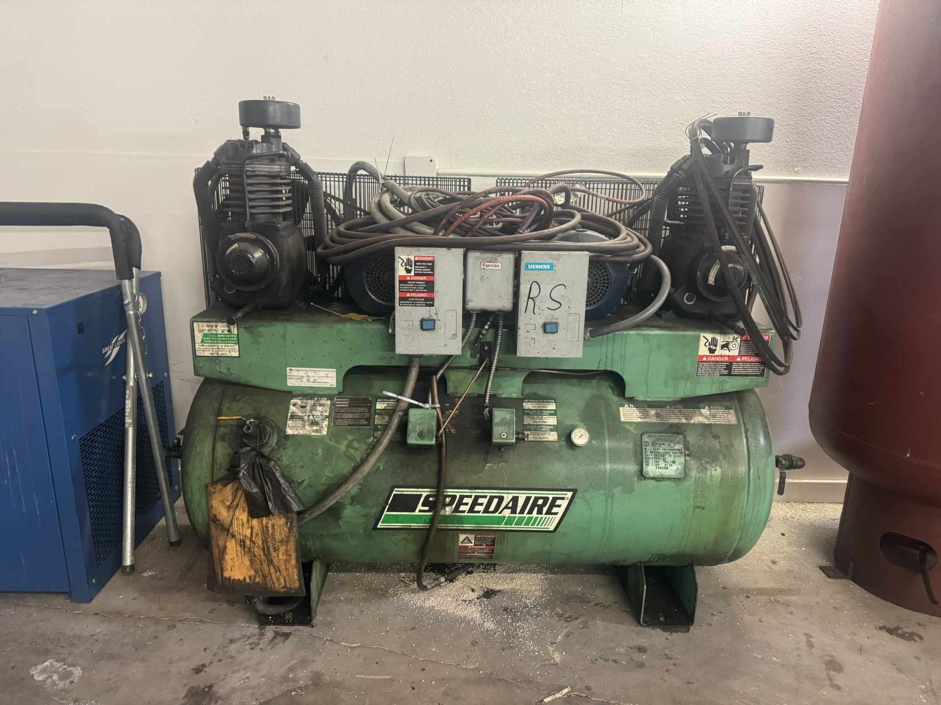 Air Compressor Speedaire Dual Motor