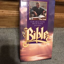 Charlton Heston Presents The Bible VHS 