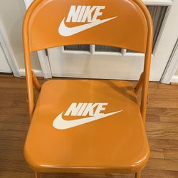 Customized Orange Nike Chair 