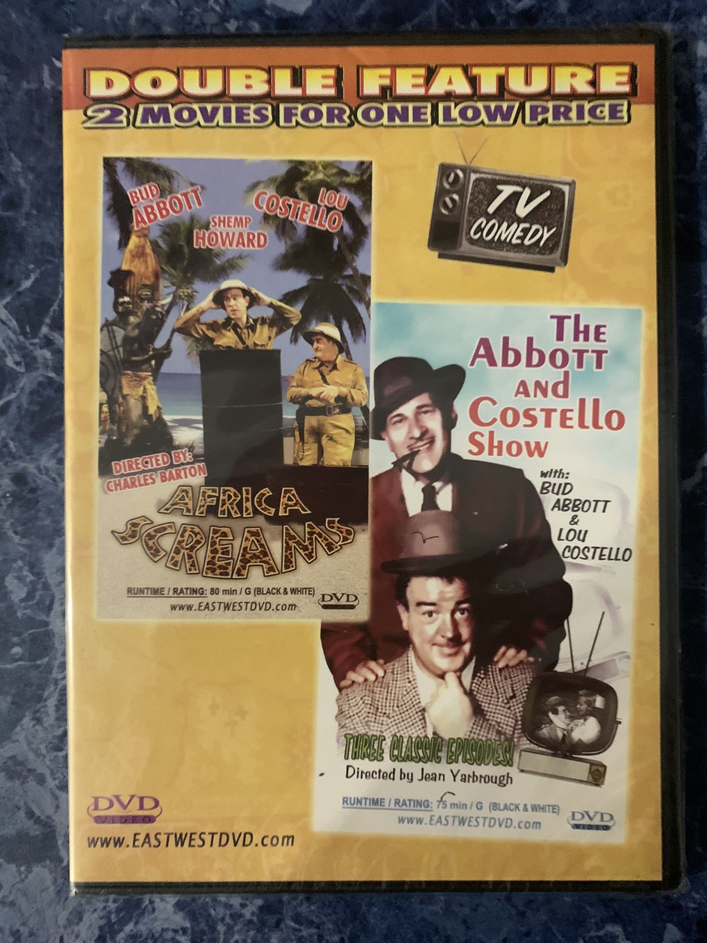 Abbott & Costello Double Feature: Africa Screams/The Abbott & Costello Show DVD (BRAND NEW SEALED)