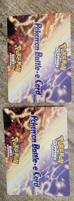 Pokemon Battle-e Cards GBA Ruby Sapphire - Gentleman Nils & Lady Astrid