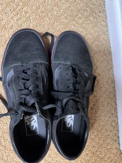Vans Black Shoes Kids Size 6 M 7.5 W 