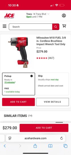 Milwaukee impact with battery and charger