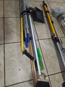 Cleaning mopping handles and more