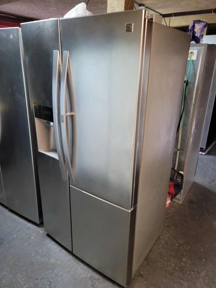 Kenmore 36" Wide Grab N Go Large Capacity Stainless Steel Side By Side Refrigerator
