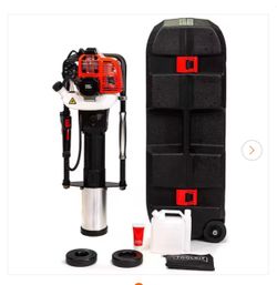Used 52cc Gas T-Post Driver, 2-Stroke High-Impact Fence Post Hammer with Toolkit and Storage Case (EPA Certified)
