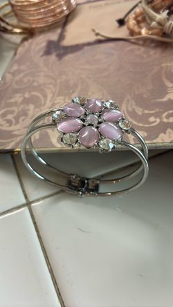 Pink hinge bracelet