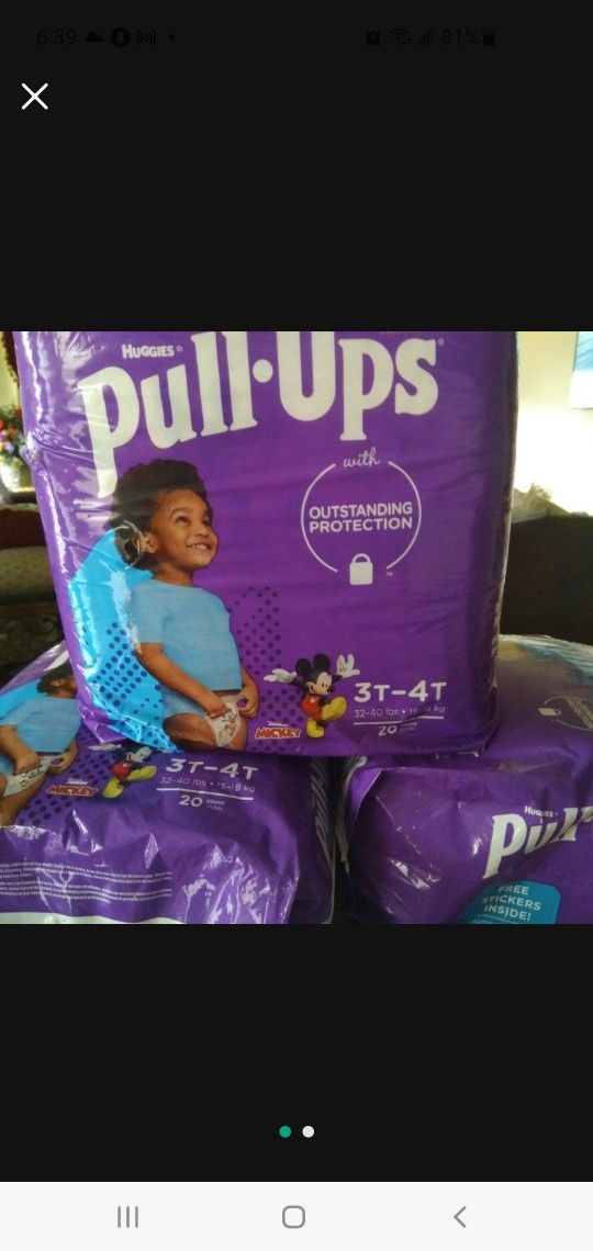 Boy Pulls Up  Diapers 