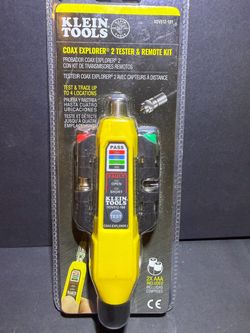 Klein Tools VDV512-101 Coax Explorer 2 Cordless Tester Kit with Cable Tester/