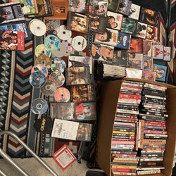 Wholesale Lot of Assorted DVDs, box sets, television series, and DVD player (over 300)