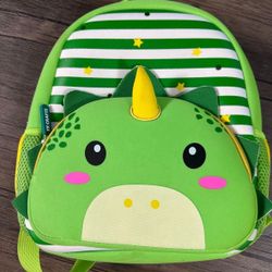KK CRAFTS Preschool Backpack Toddler Neoprene Animal Schoolbag Lunch backpack for Kids Boys Girls(Dinosaur)