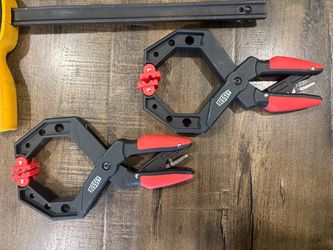 Pair of BESSEY XCRG4 Ratcheting Hand Clamps