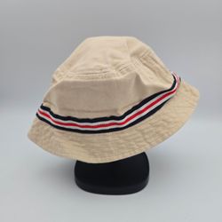 Carter's Beige Cotton Striped BandBucketHat 12-24 Months