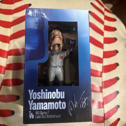 Yoshinobu Yamamoto LA Dodgers WS Game 7 Last Out Bobblehead