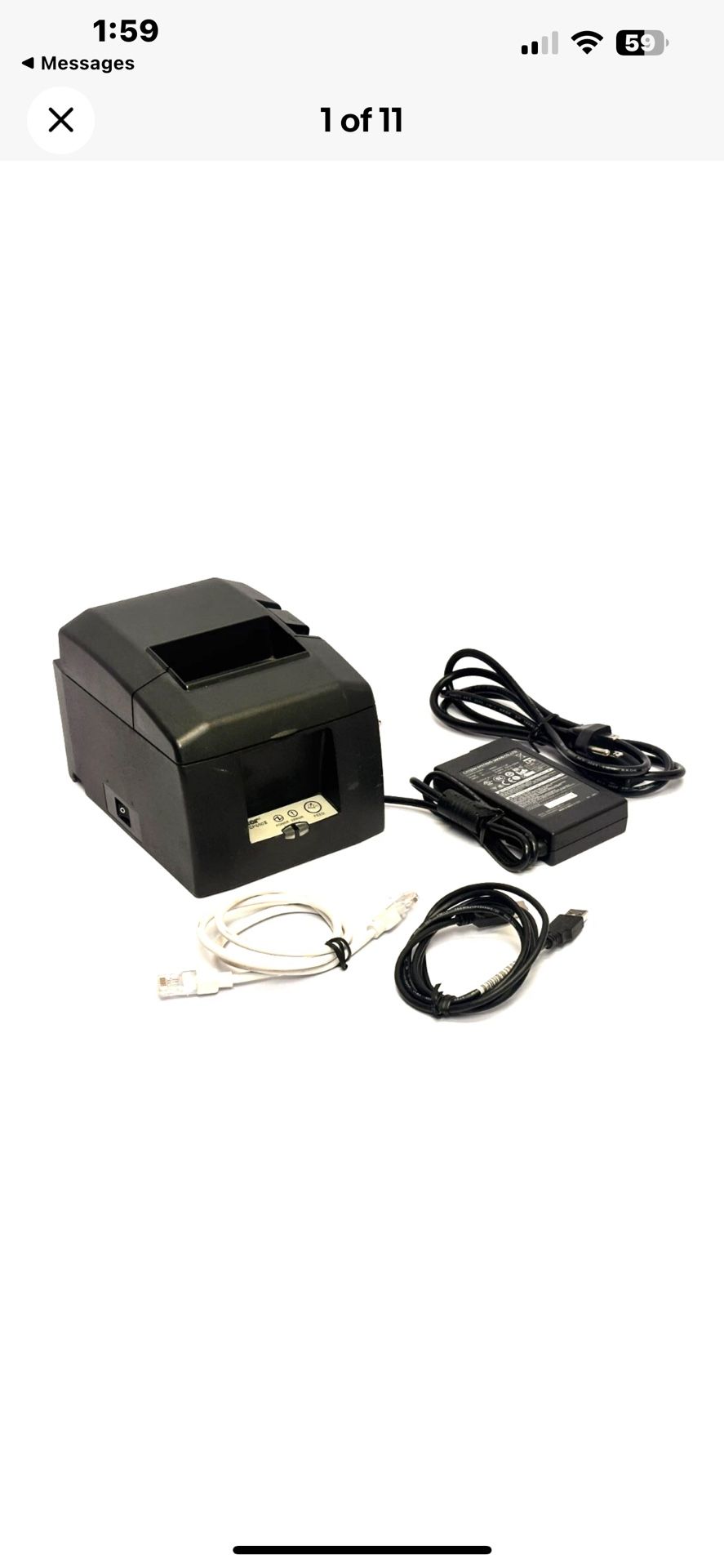 Star Micronics TSP 650 II Thermal Receipt Printer with USB & Ethernet Port