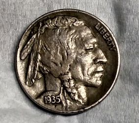 DD Reverse ERROR 1935 Buffalo Nickel Mint Condition