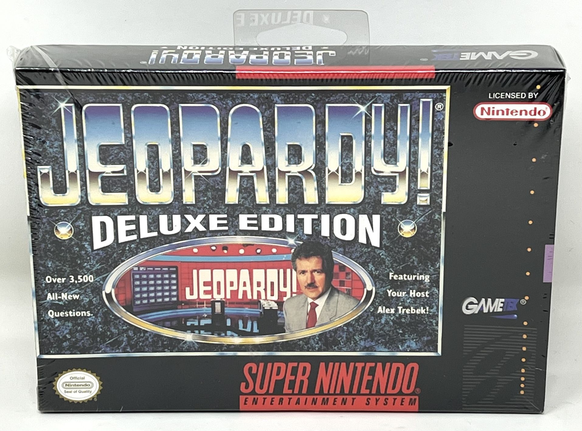 NEW, SEALED - SNES Super Nintendo SNES Jeopardy Deluxe Edition Video Game