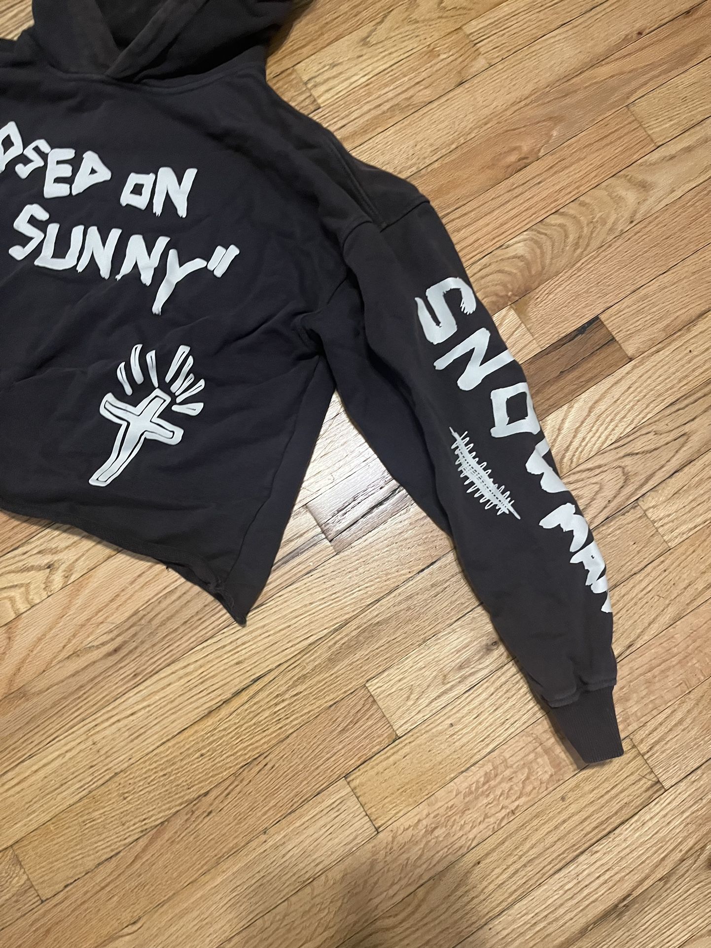Closed On Sunny Cropped Hoodie Size S