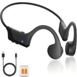 New 2025 Bone Conduction Headphones, Bluetooth 5.4 Open Ear Headphones with Mic，12Hrs Playtime Bluetooth 