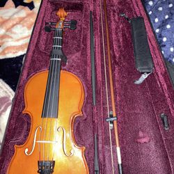Violin With Bow And Case