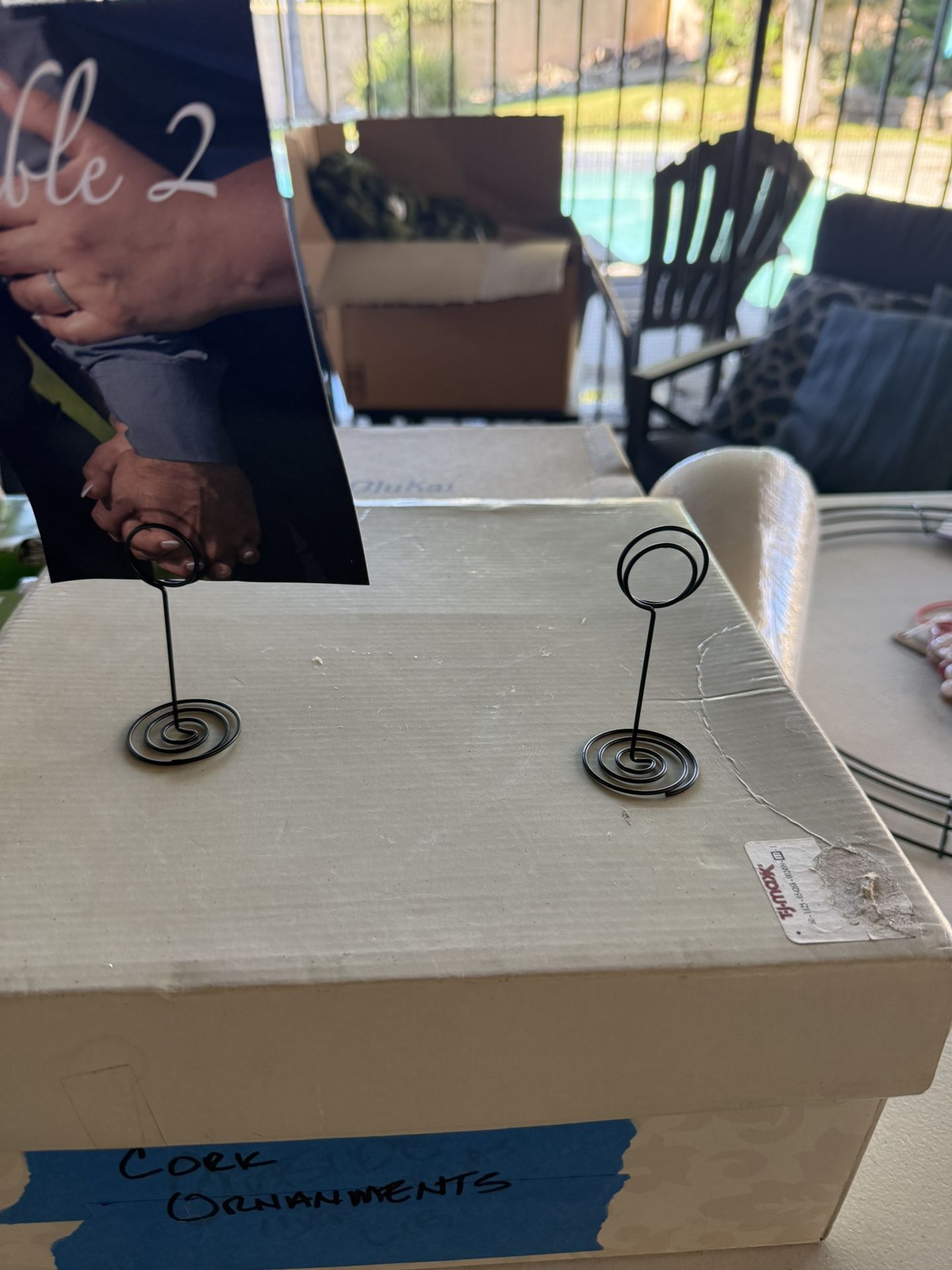 Table Number Holders