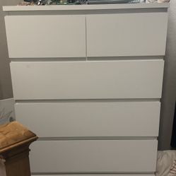 IKEA MALM White Dressers (2)