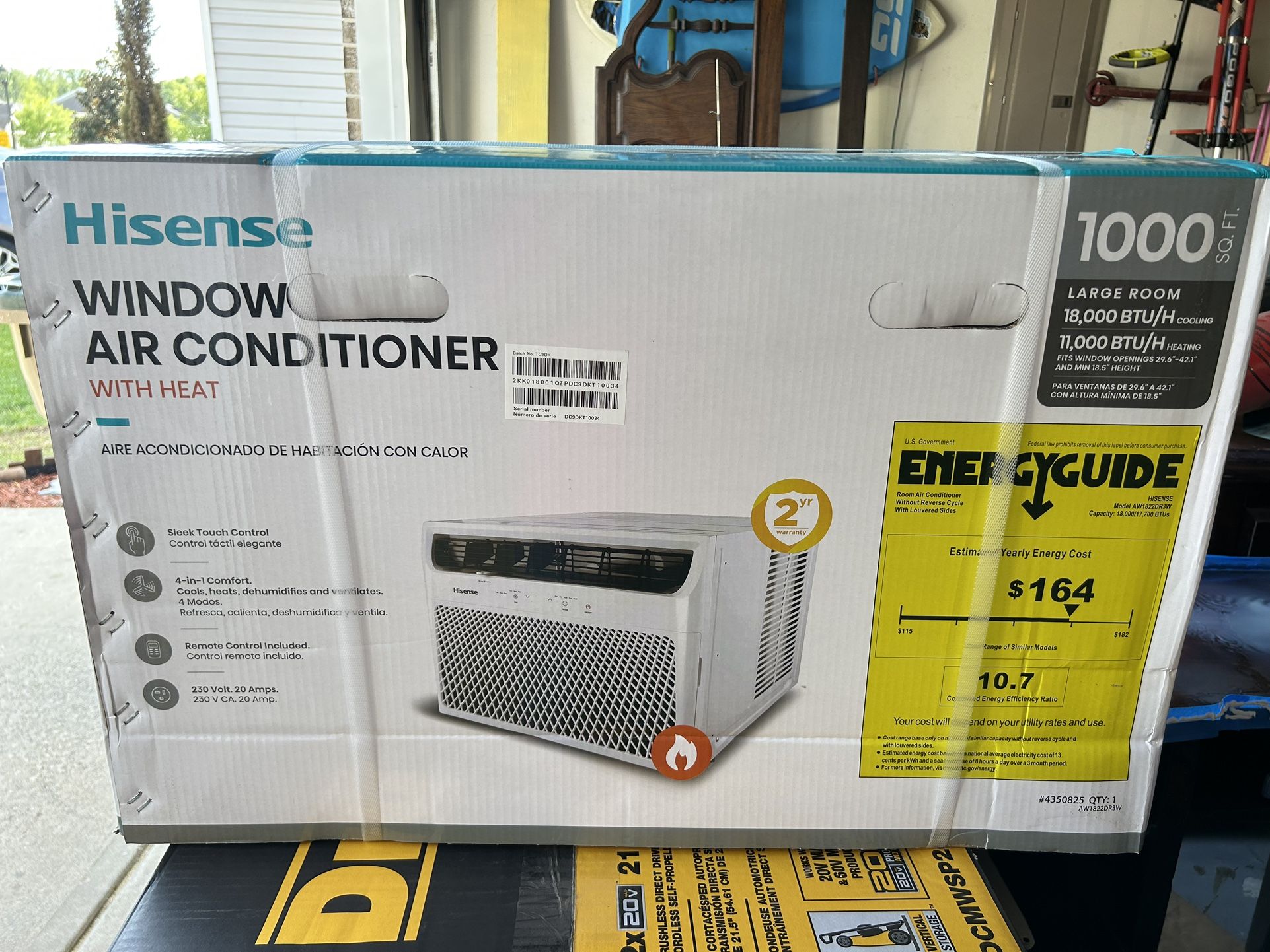 Hisense Window AC Unit with Heat