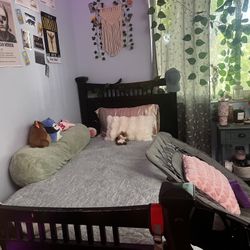 Twin Size Bed (frame and Mattresses)