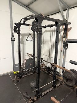 Power Rack with Cable Pulley System