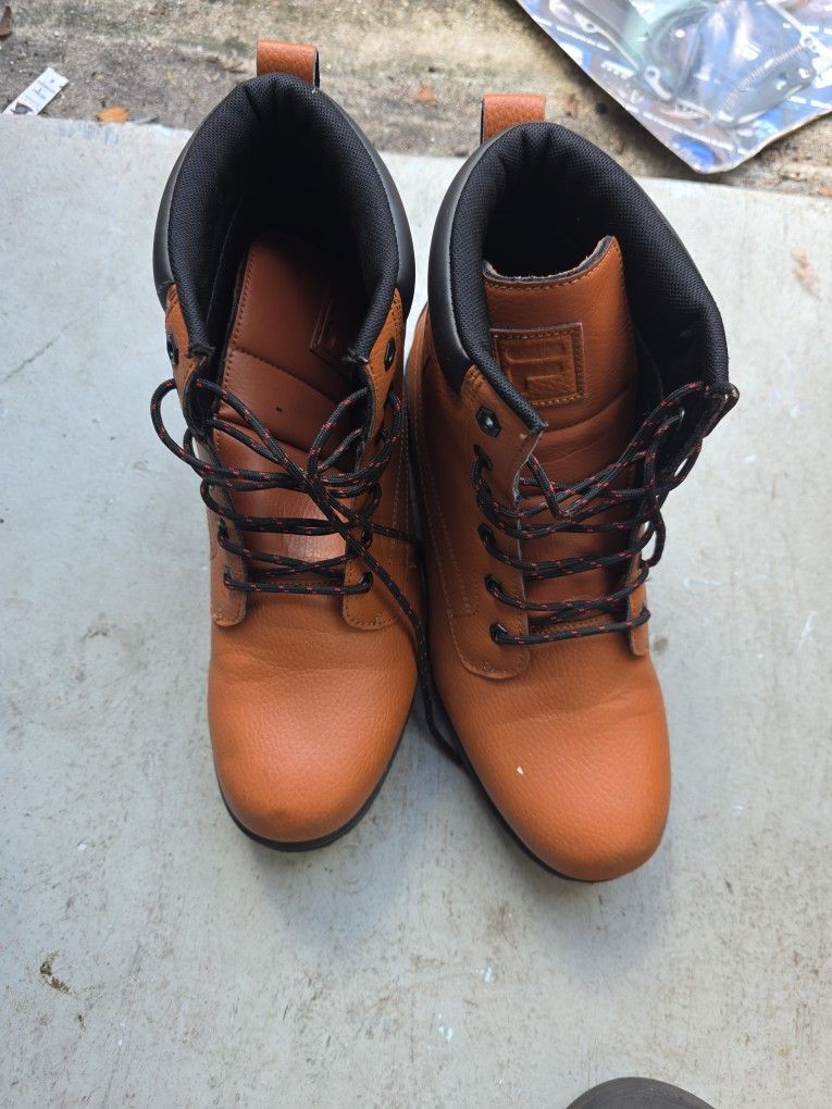 Title: Fila Work Boots – Size 12 (Men’s) – Like New