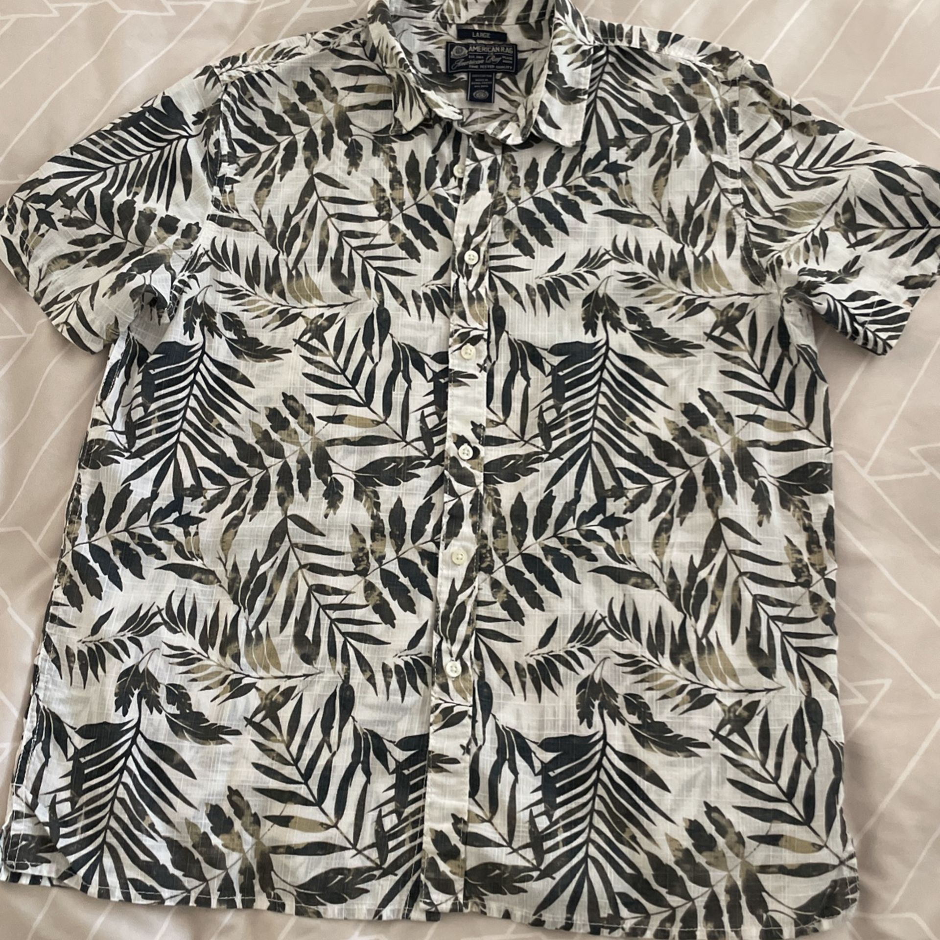 American Tag , Gray Charcoal And Cream , Large