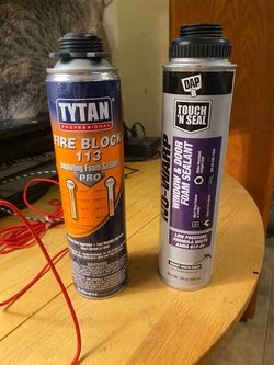 Tytan professional fire block spray foam dap touch and seal spray foam