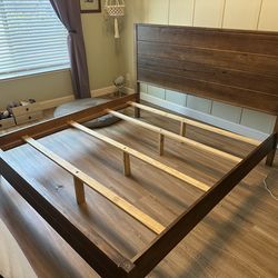 King size Bed Frame and Headboard
