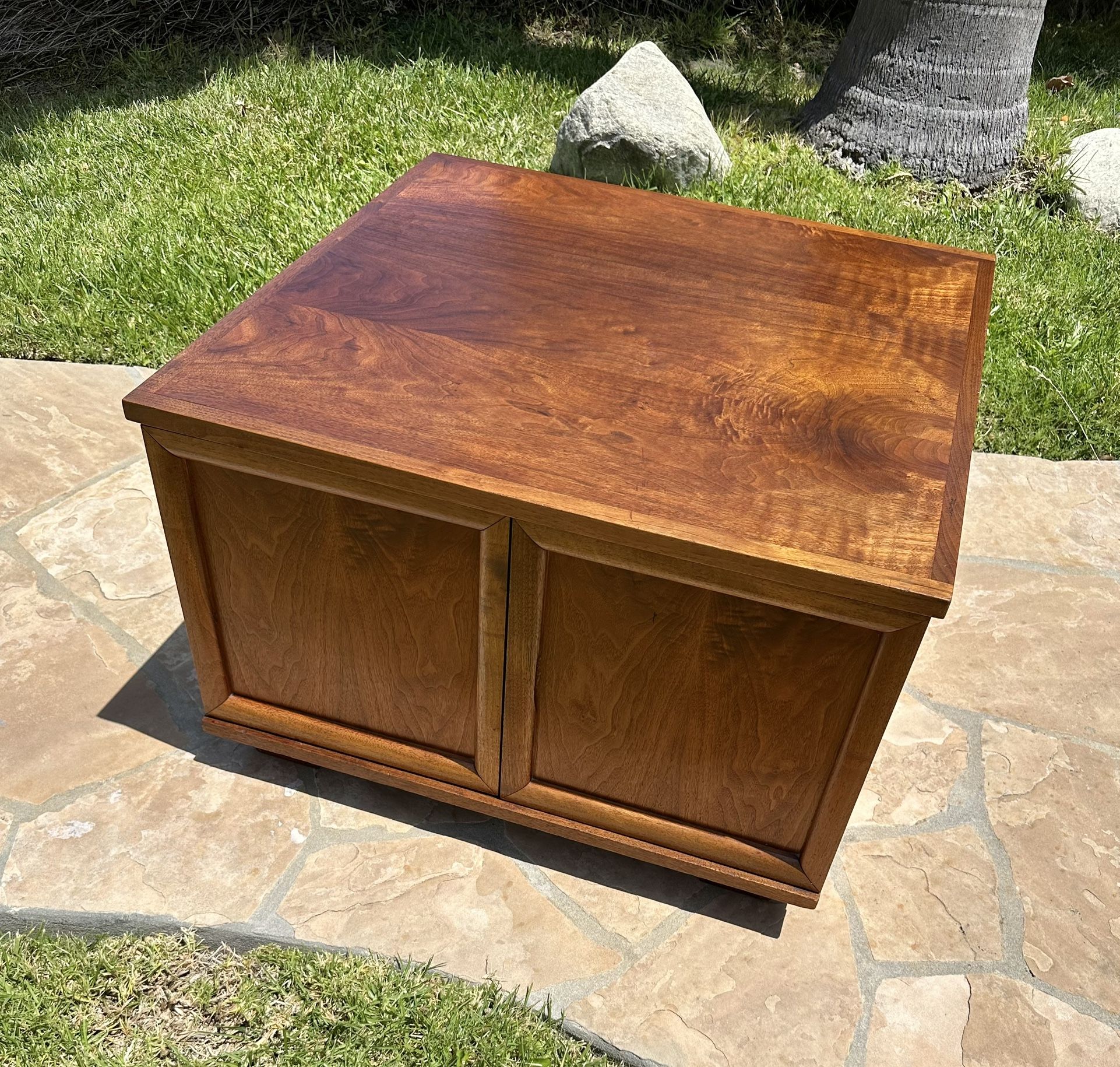 Mid Century Modern Table Cabinet Cube
