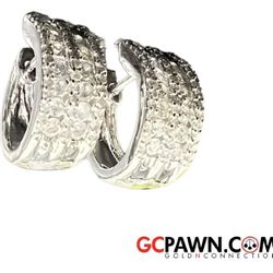 Women Earrings 10kt White Gold 