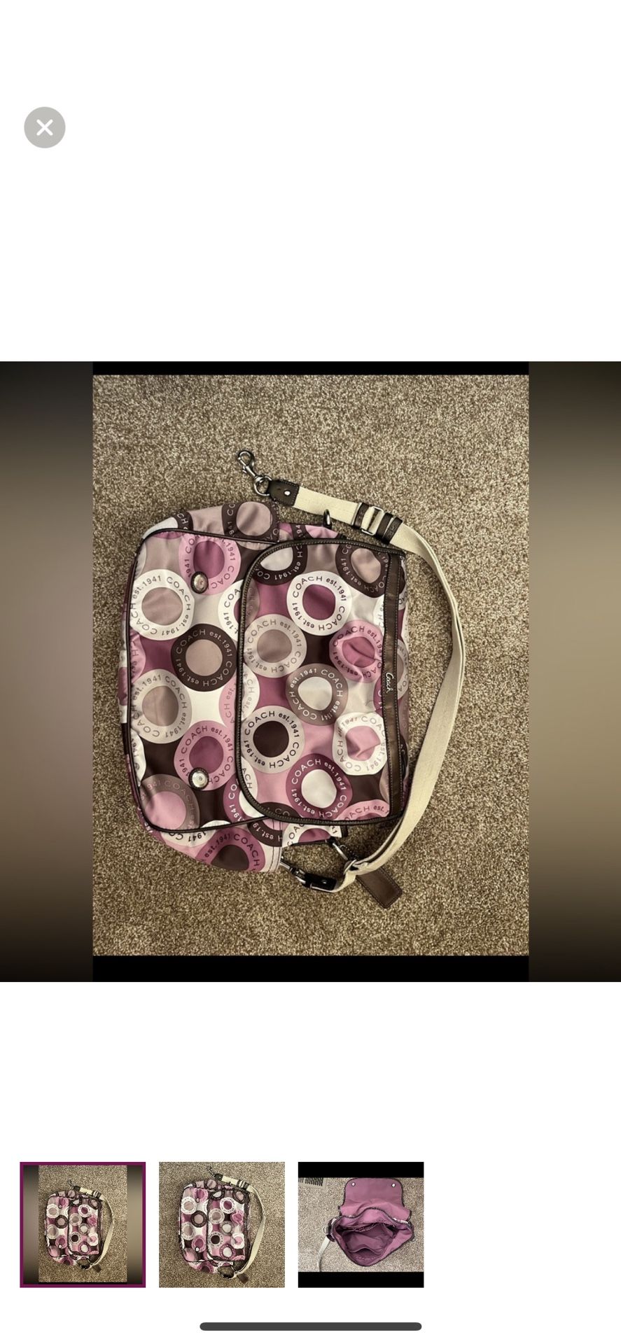 Coach Diaper Bag