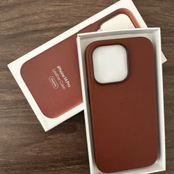Apple iPhone 14 Pro Leather MagSafe Case - New, Umber Color