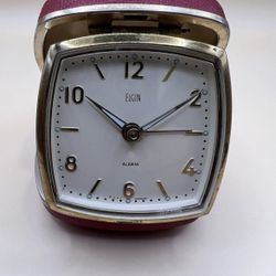 elgin travel alarm clock . Mid 20th Century 1(contact info removed). Made in West Germany.
