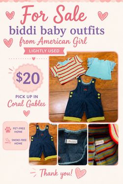 American Girl Biddi baby outfit