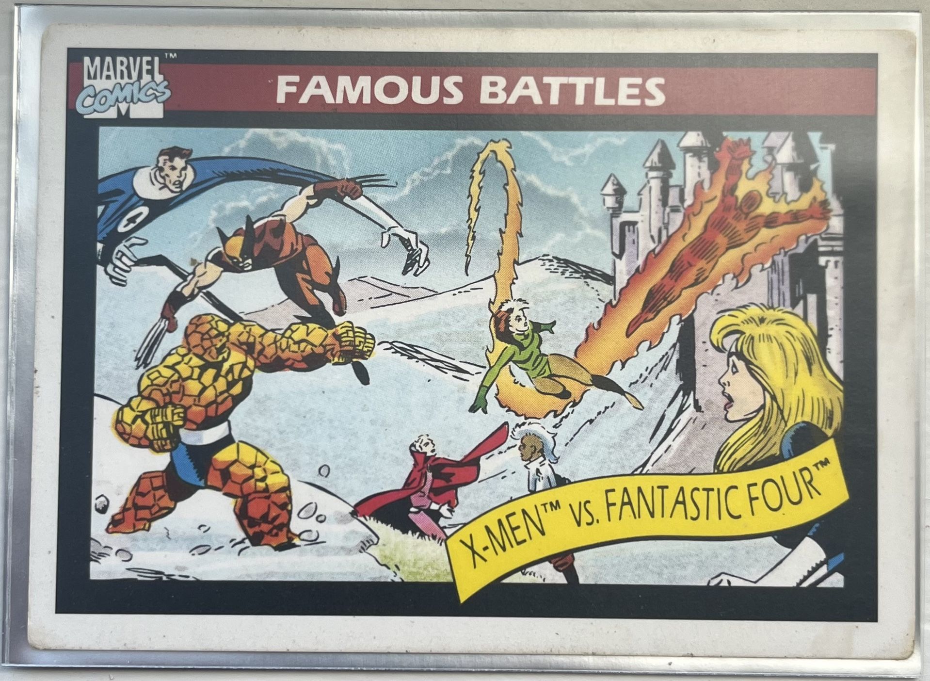 X-Men Versus Fantastic Four Trading Card 1991