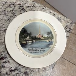 First, Presbyterian Church of Pompano Beach, Florida commemorative plate