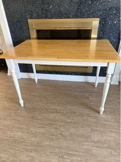 Solid wood dining table 30” H X 48 “ L
