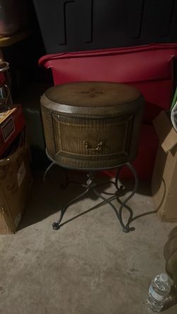 Metal and table