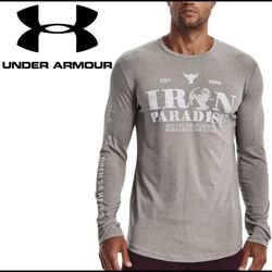 NWT Men’s Under Armour Project Rock Iron Paradise Long Sleeve T-Shirt