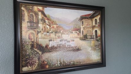 Framed painting 4 x 3