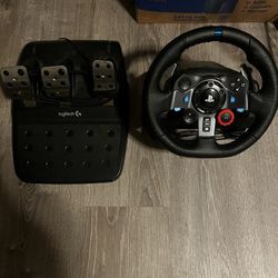 Playstation logitech steering wheel and peddles 