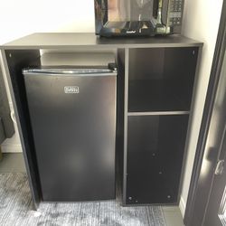  Storage Cabinet, Mini Fridge, & Microwave